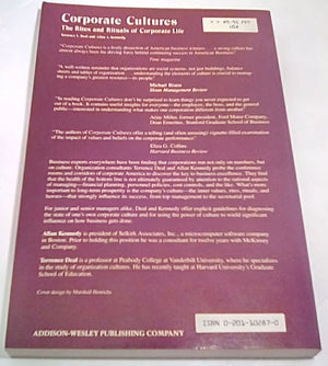 Corporate Cultures: The Rites And Rituals Of Corporate Life,New