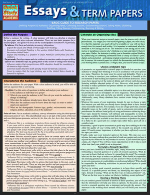 Essays & Term Papers (Quick Study Academic),Used