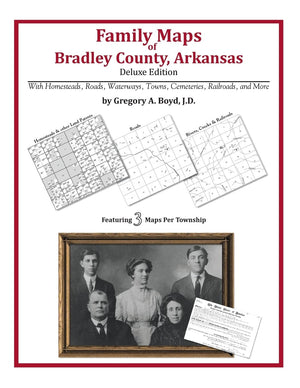 Family Maps of Bradley County, Arkansas,Used