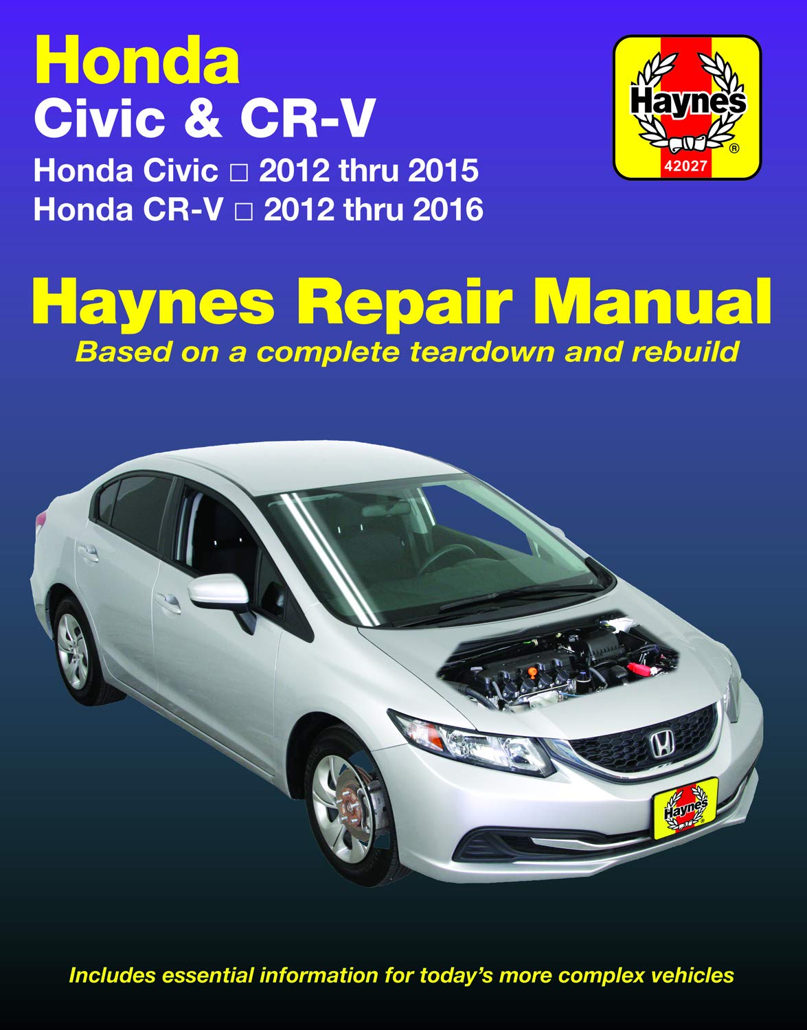 Honda Civic (1215) & CRV (1216) Haynes Manual,Used