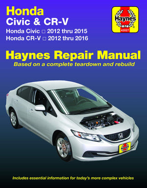 Honda Civic (1215) & CRV (1216) Haynes Manual,Used
