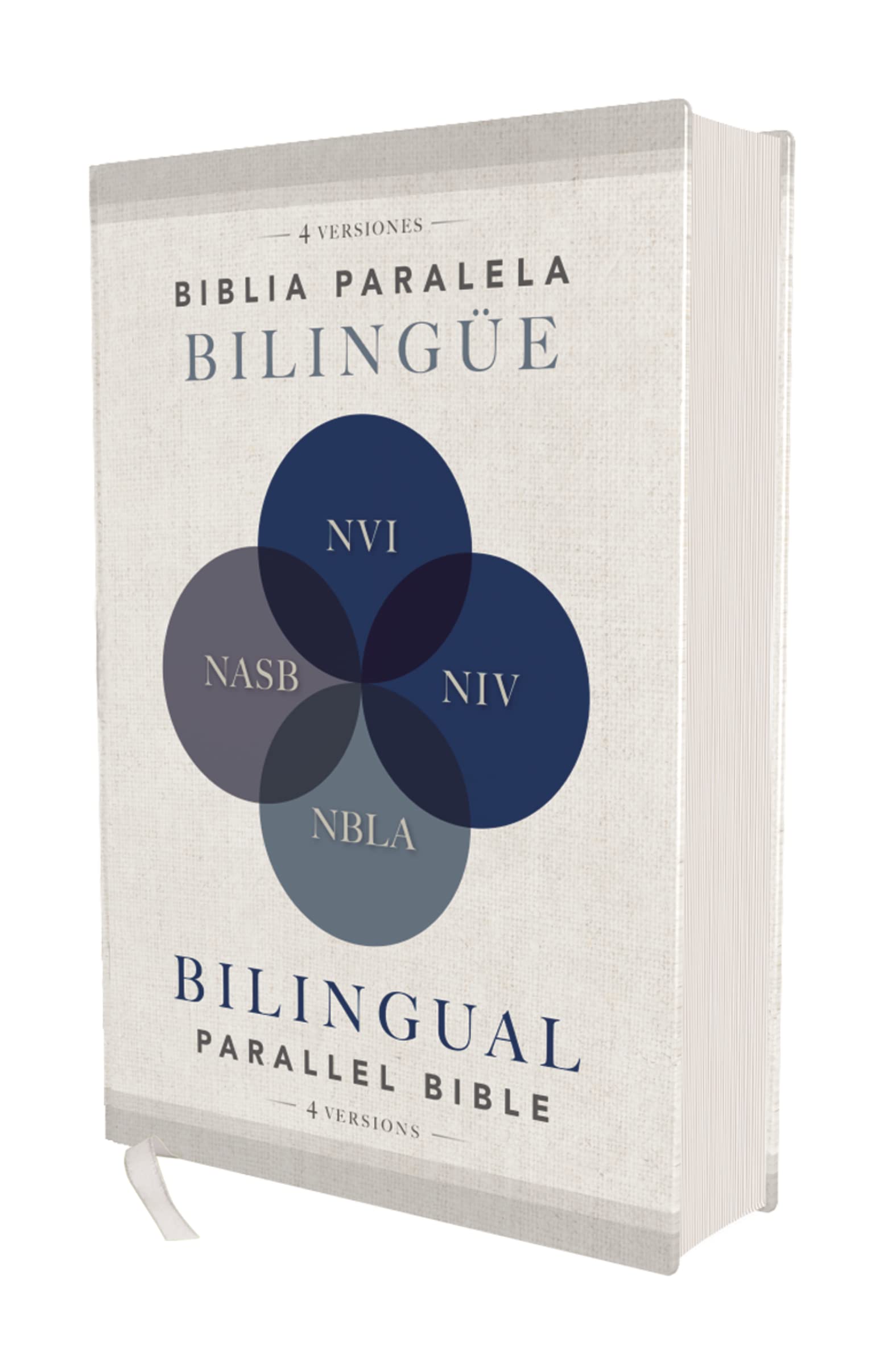 NIV/NVI/NASB/NBLA, Bilingual Parallel Bible, Hardcover, Comfort Print / NIV/NVI/NASB/NBLA Biblia Paralela Bilinge, Tapa dura, Co,Used