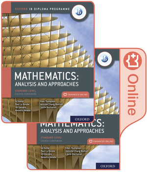 Oxford IB Diploma Programme IB Mathematics: analysis and approaches, Standard Level, Print and Enhanced Online Course Book Pack,New