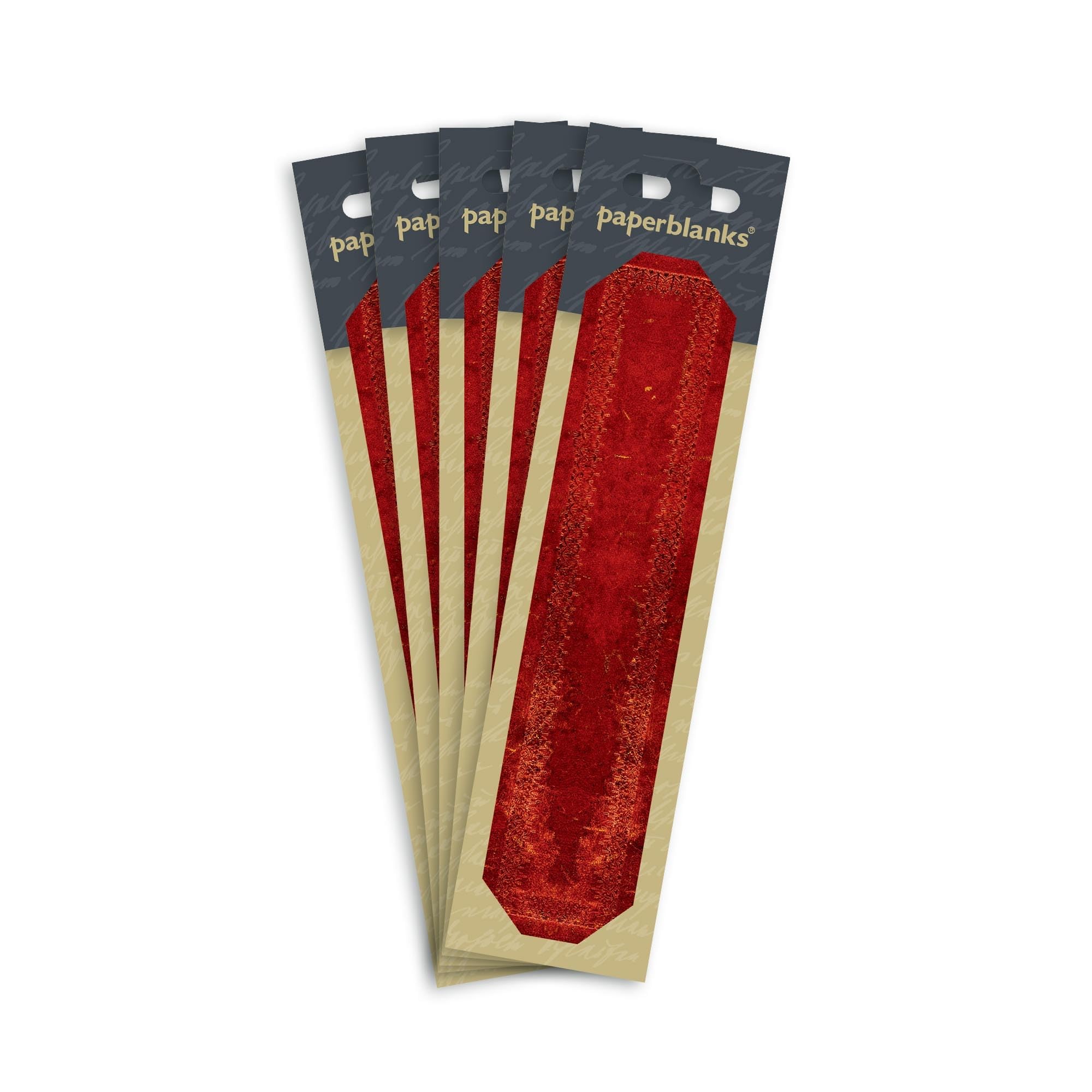 Venetian Red 5Pack Refill Bookmark, Accessory Packs And Refills By Paperblanks (Old Leather Collection)