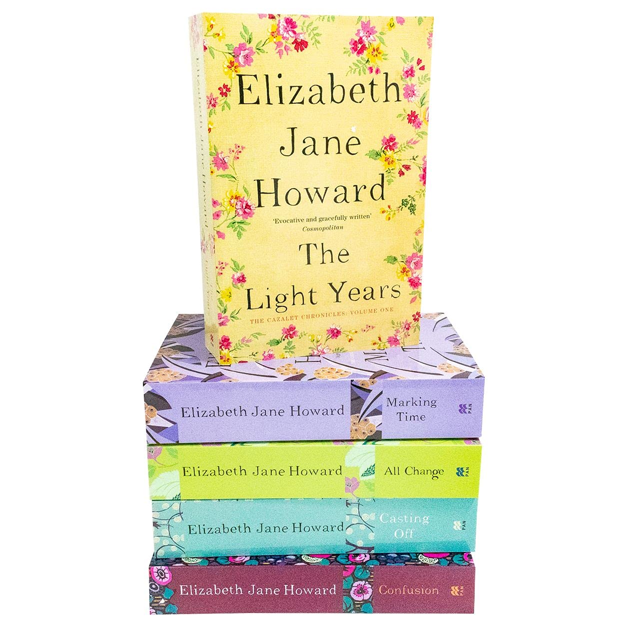 Elizabeth Jane Howard Cazalet Chronicles Series 5 Books Collection Set (All Change, Casting Off, Confusion, Marking Time & The L