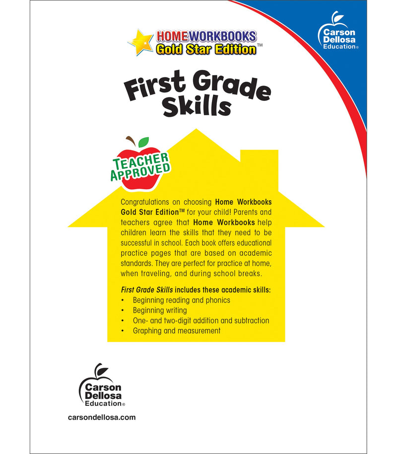 Carson Dellosa All the Skills for First Grade Workbook, Addition, Subtraction, Writing Practice, Phonics, and Reading for 1st Gr,New