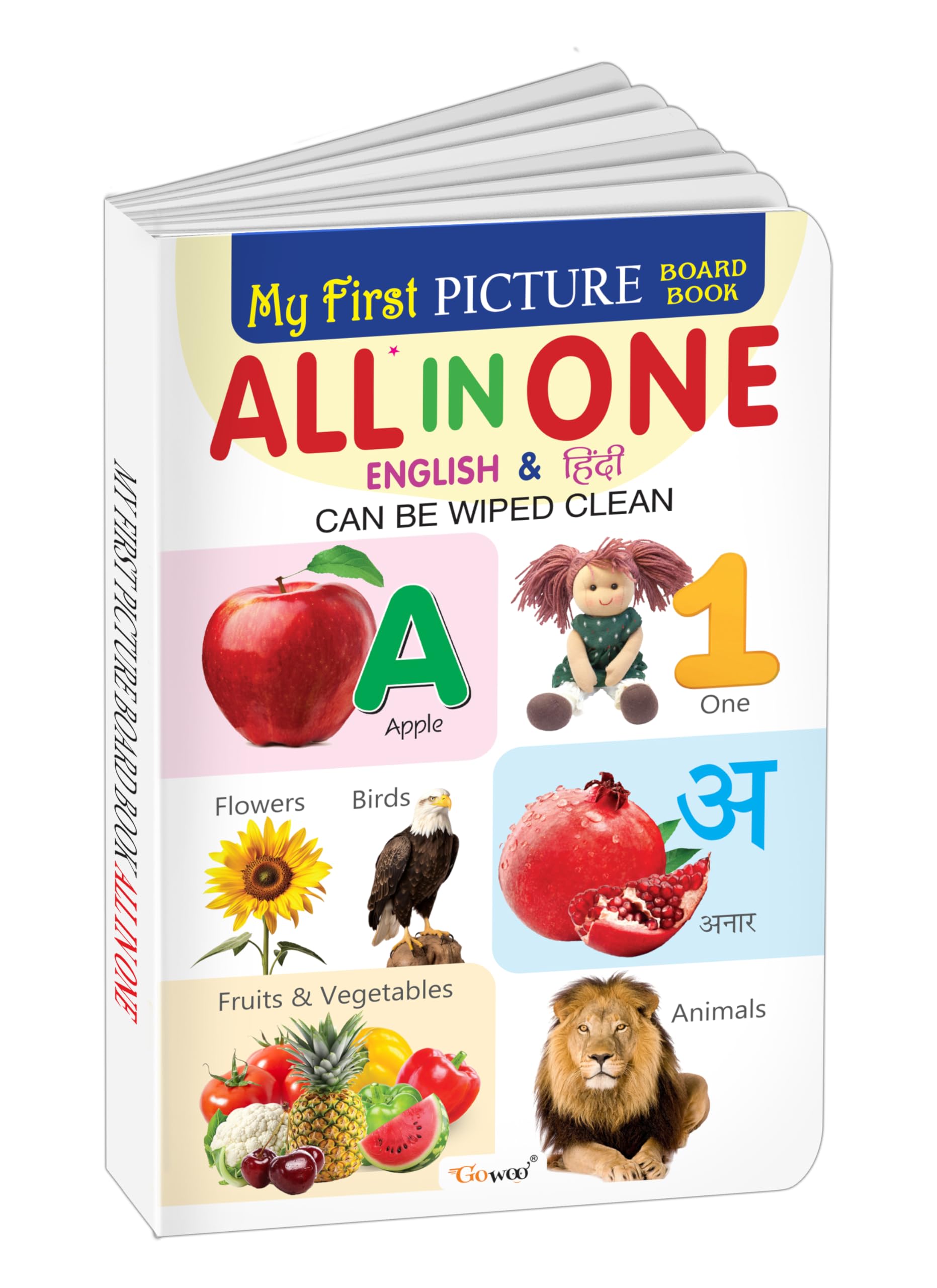 My First Big Picture Board Book All In One : Fun Educational Books For Toddlers, Children Learning Book, Baby First Learning Book For Growth And Development