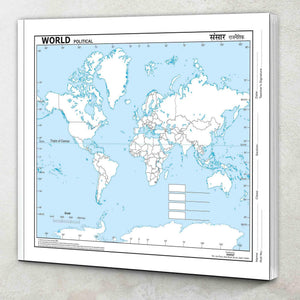 Big - 100 World Political Outline Map For School|World Political Outline Map Big Size For School Education