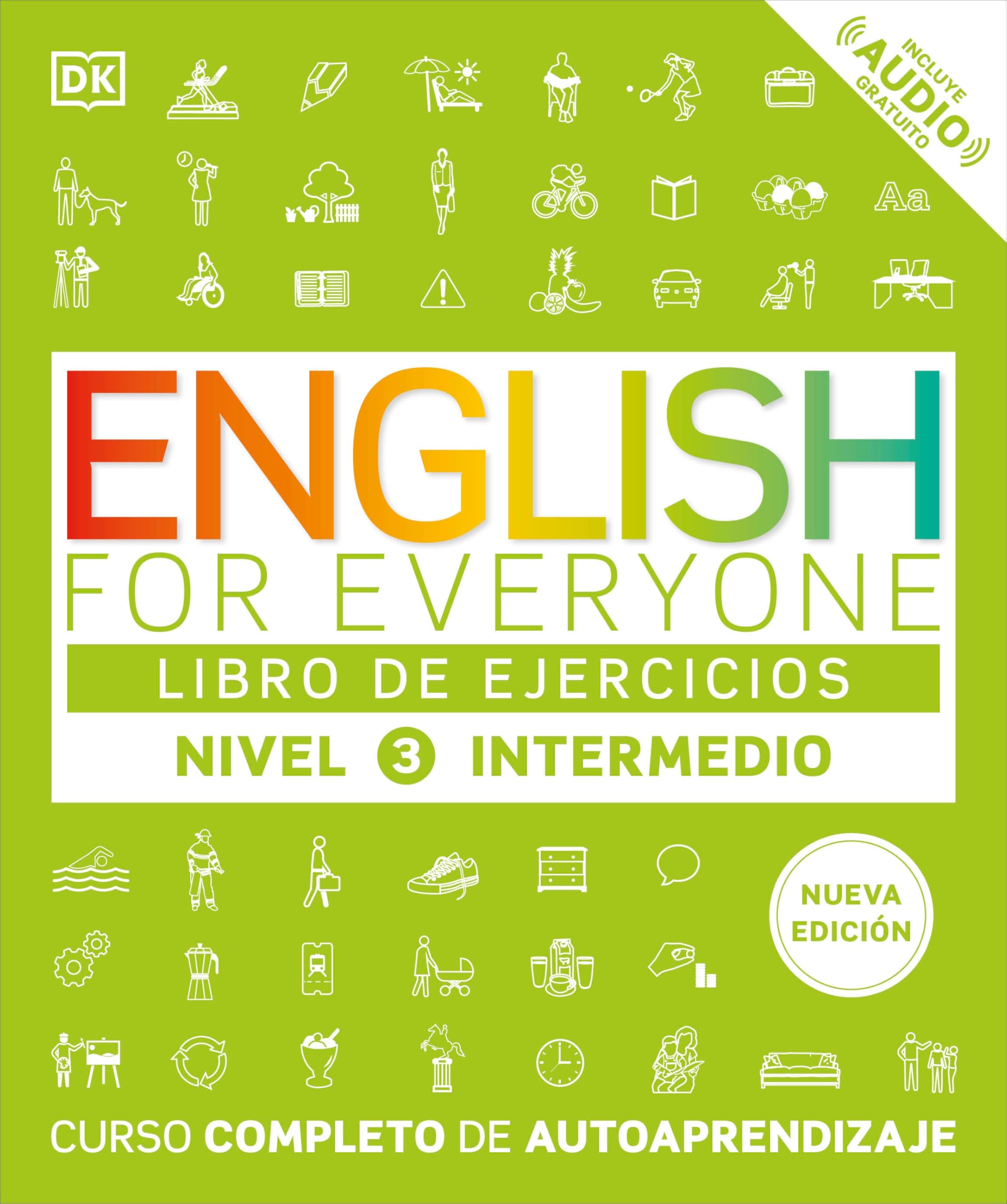 English For Everyone Nivel 3 Intermedio: Libro De Ejercicios: Edicin En Espaol (Spanish Edition)