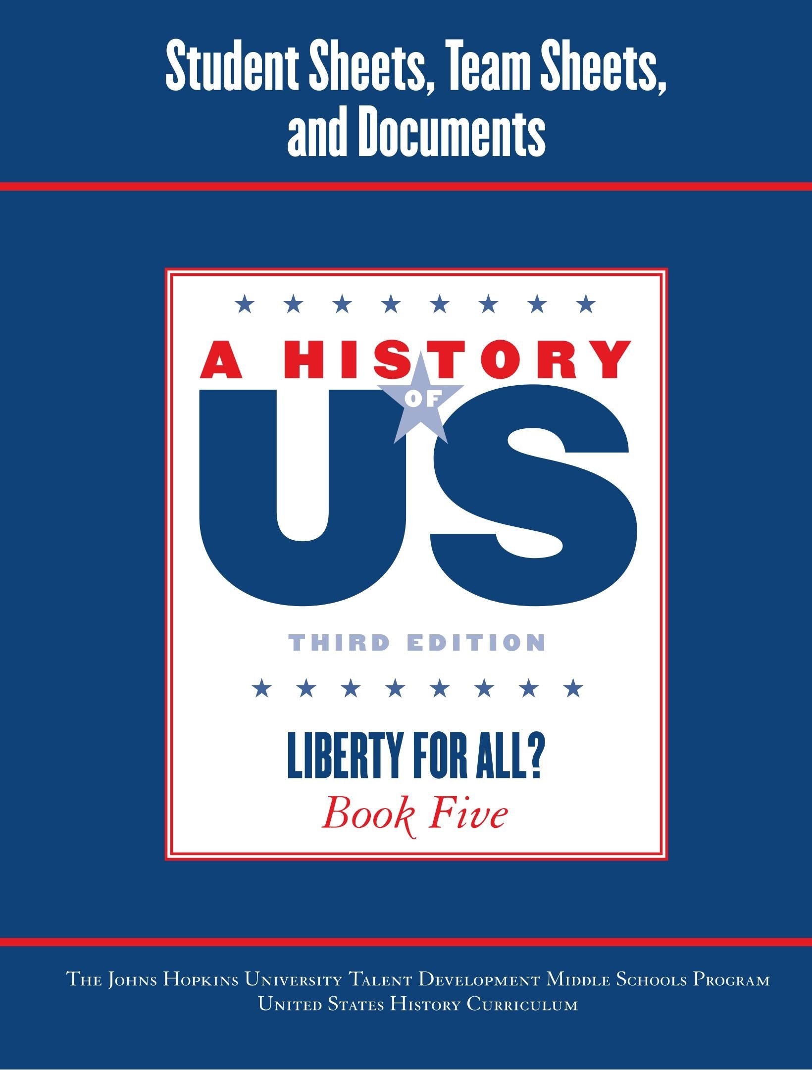 Johns Hopkins University Student Workbook for Book 5 Hofus (A ^AHistory of US),Used