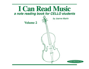I Can Read Music, Vol 2: A note reading book for CELLO students,New