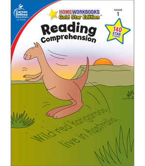 Carson Dellosa  Reading Comprehension Workbook  1st Grade, 60pgs (Home Workbooks),Used