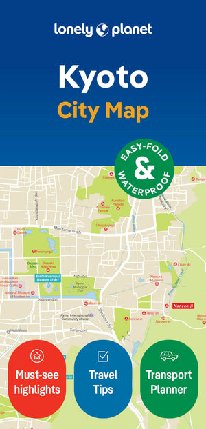 Lonely Planet Kyoto City Map,New