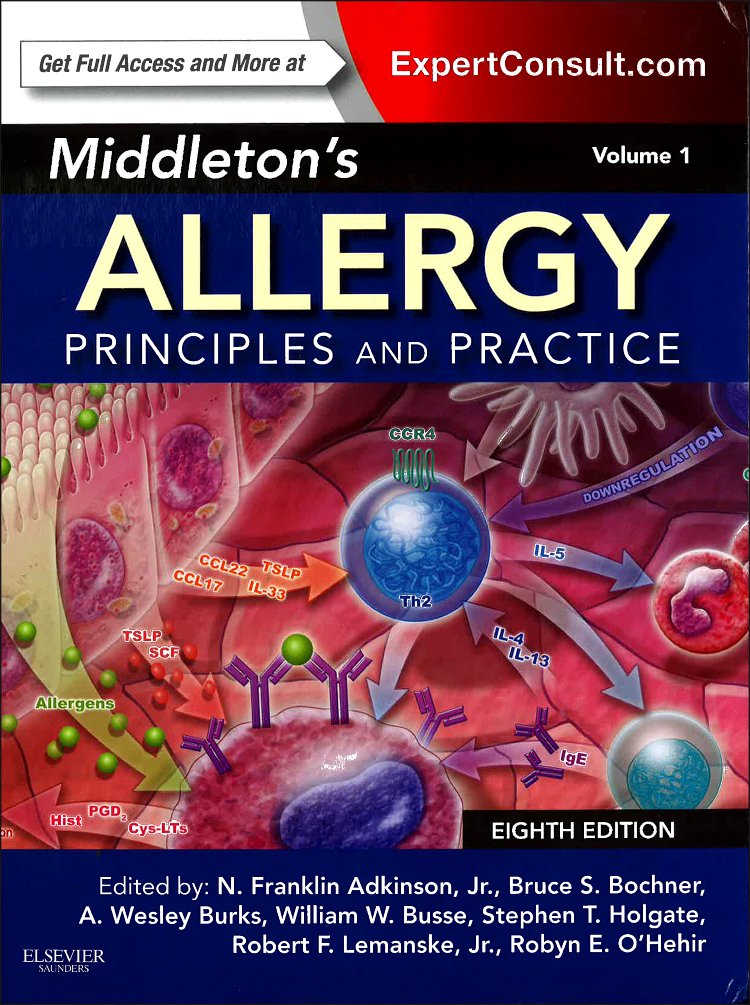 Middleton's Allergy 2Volume Set: Principles and Practice (Expert Consult,Used