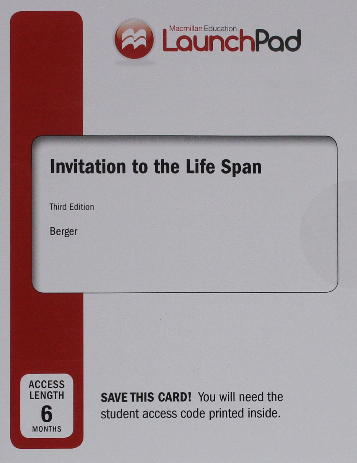 LaunchPad for Invitation to the Life Span (1Term Access),Used