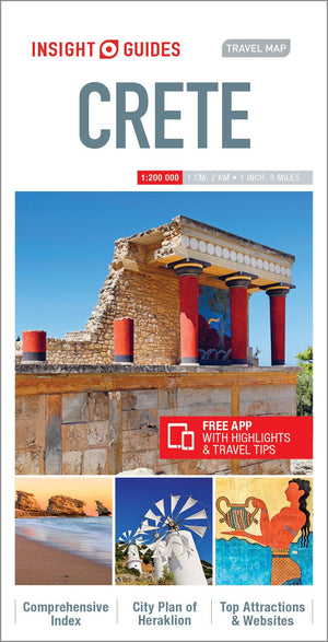 Insight Guides Travel Map Crete (Insight Travel Maps),Used
