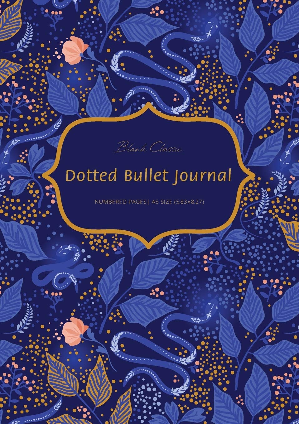 Dotted Bullet Journal: Medium A5  5.83X8.27 (Blue Fairy),Used