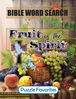 Bible Word Search  Large Print: Featuring Bible Word Find Puzzles based on the Fruits of the Spirit Scripture Verses (Bible Wor,New