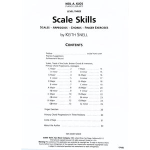 GP683  Scales Skills Level 3 (Neil A. Kjos Piano Library),Used