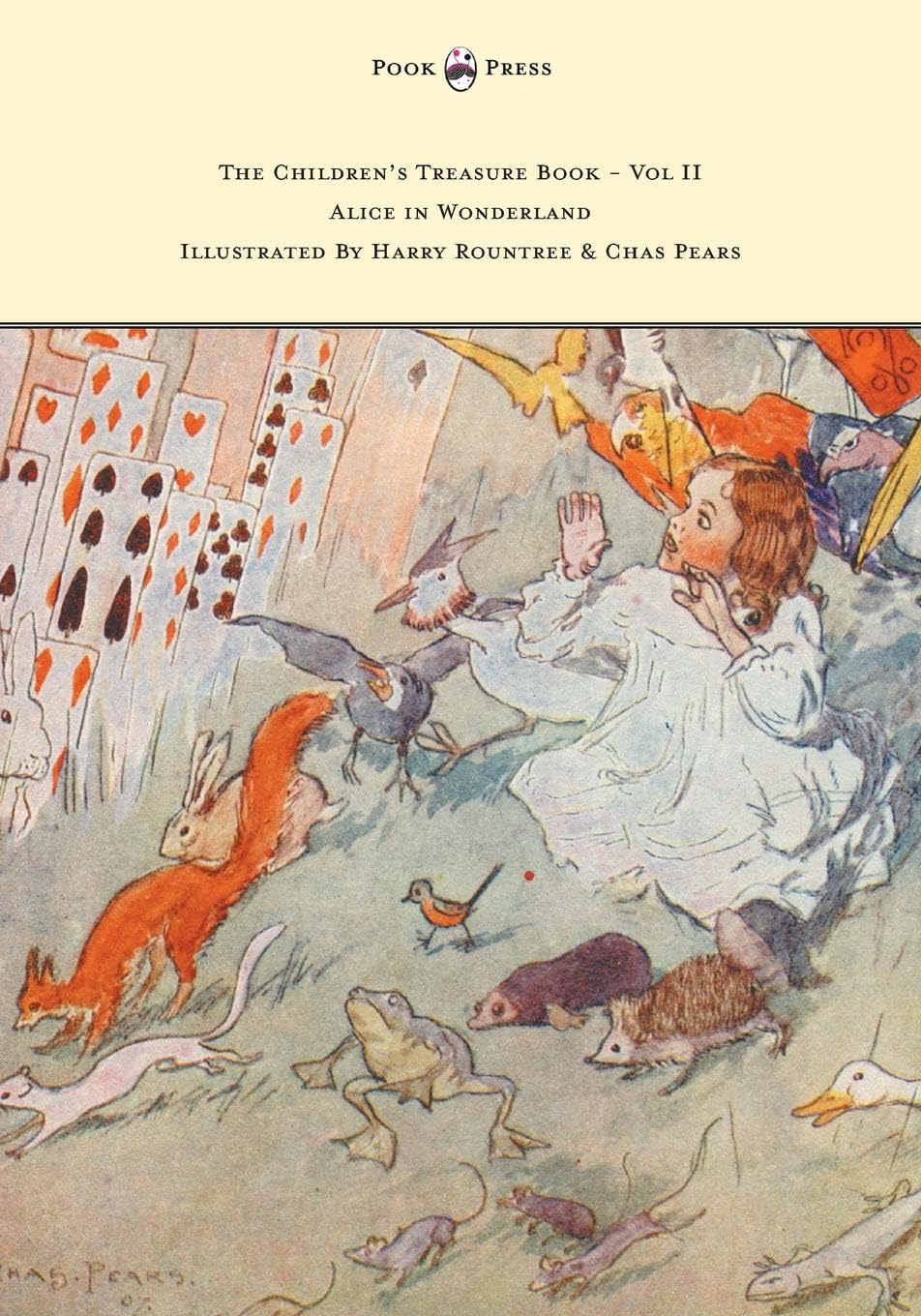 The Children'S Treasure Book  Vol Ii  Alice In Wonderland  Illustrated By Harry Rountree And Chas Pears,Used