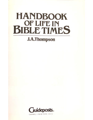 Handbook of life in Bible times,Used