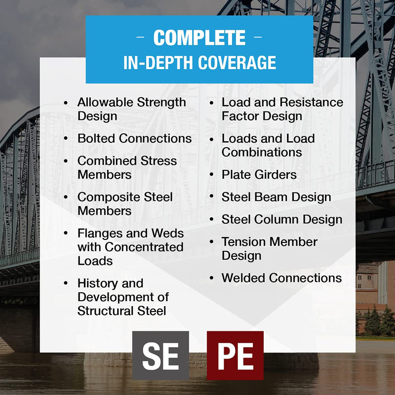 PPI Steel Design for the PE Civil and SE Exams, 3rd Edition  A Complete Guide for the NCEES PE Civil and SE Exams,Used