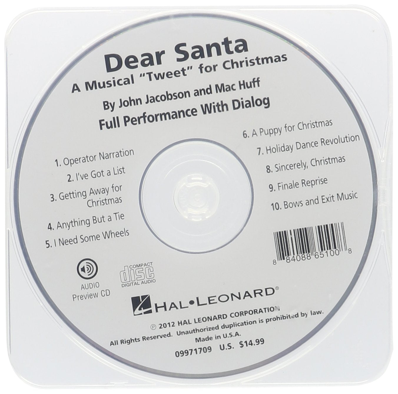 Dear Santa: A Musical Tweet For Christmas, Full Performance With Dialog (Expressive Arts),Used