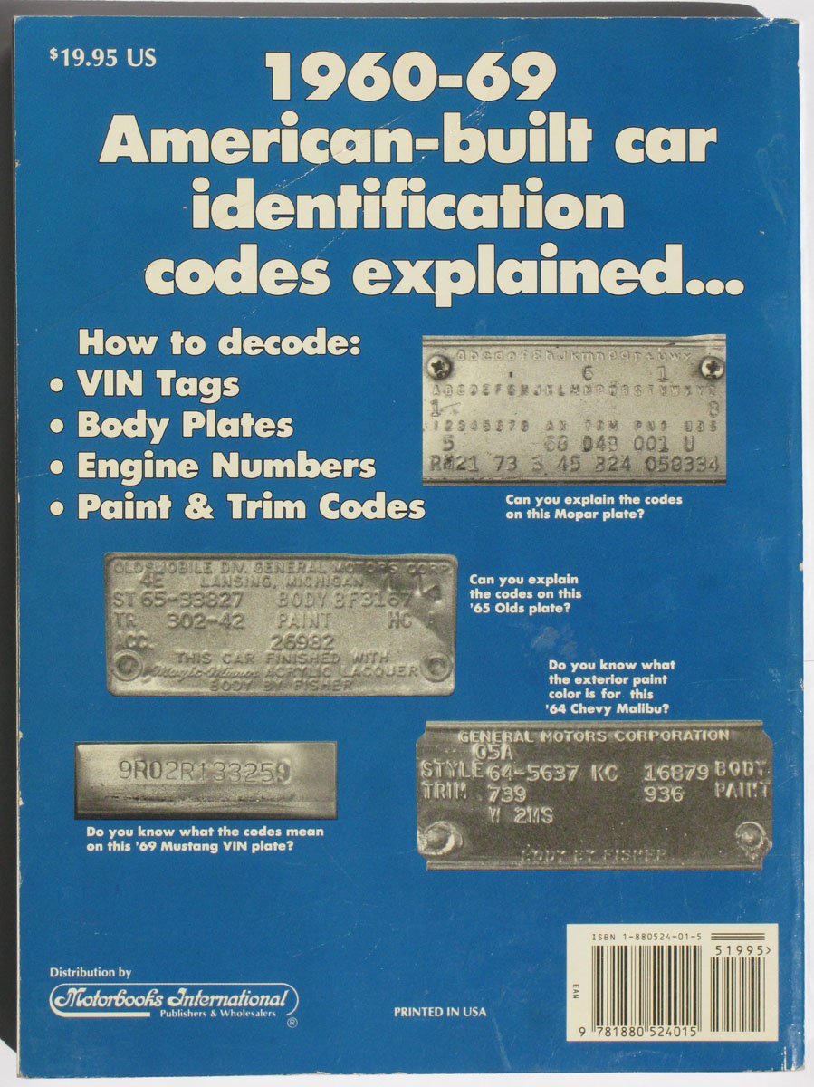 Catalog of American car ID numbers, 19601969,Used