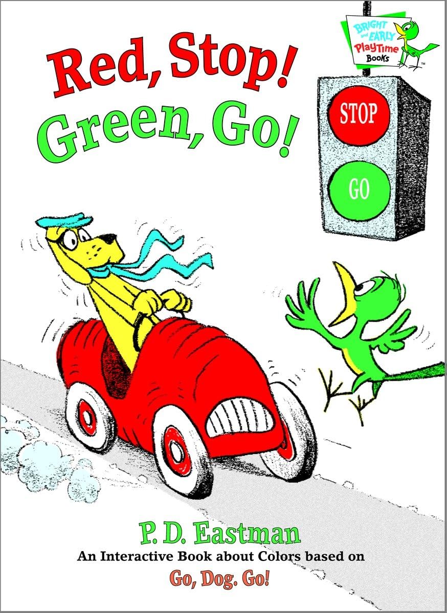 Red, Stop! Green, Go!: An Interactive Book of Colors (Bright & Early Playtime Books),Used