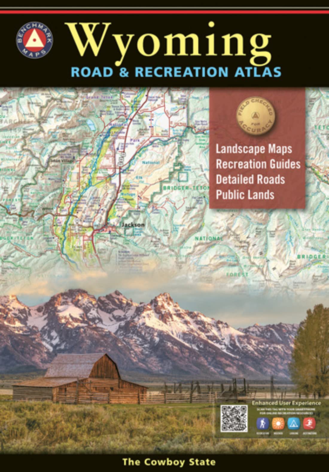 Wyoming Road & Recreation Atlas  5th Edition, 2022 (Benchmark Road & Recreation Atlases),Used