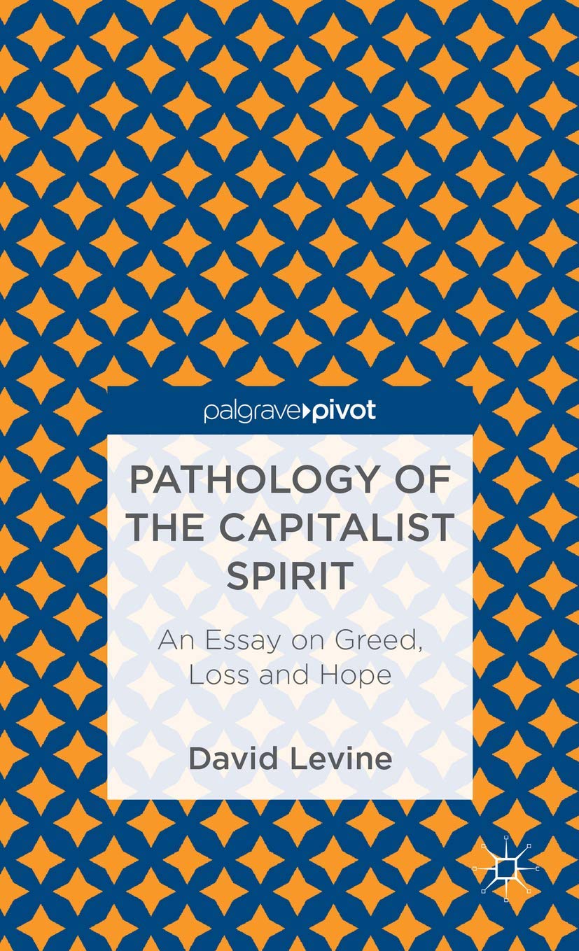 Pathology of the Capitalist Spirit: An Essay on Greed, Loss, and Hope,Used
