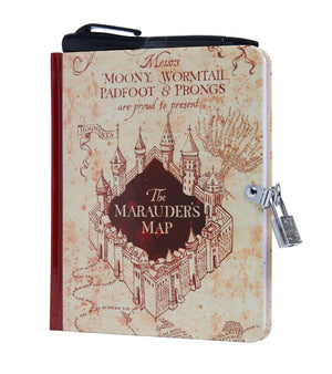 Harry Potter: Marauder's Map Invisible Ink Lock & Key Diary,Used