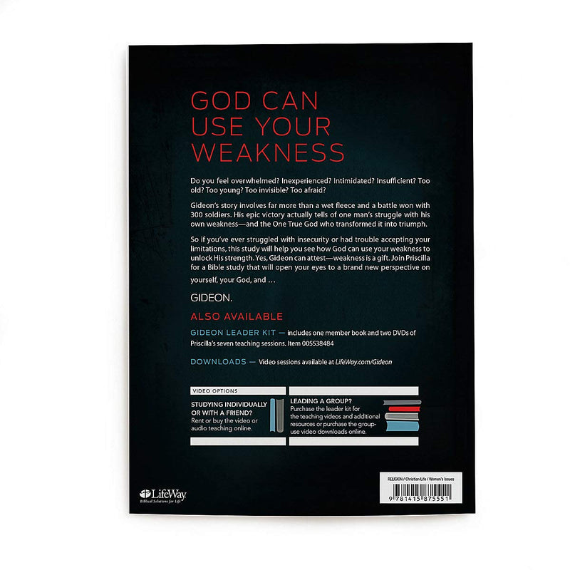 Gideon: Your Weakness. God's Strength. Bible Study Book,New