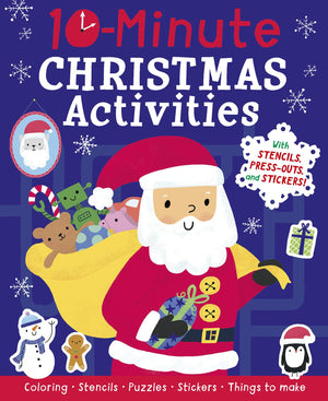 10Minute Christmas Activities: With Stencils, PressOuts, and Stickers!,New