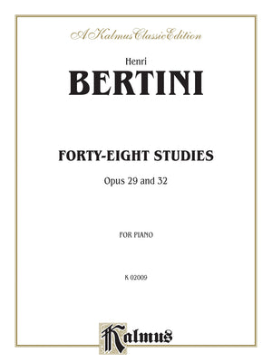 Fortyeight Studies, Op. 29 & 32 (Kalmus Edition),New