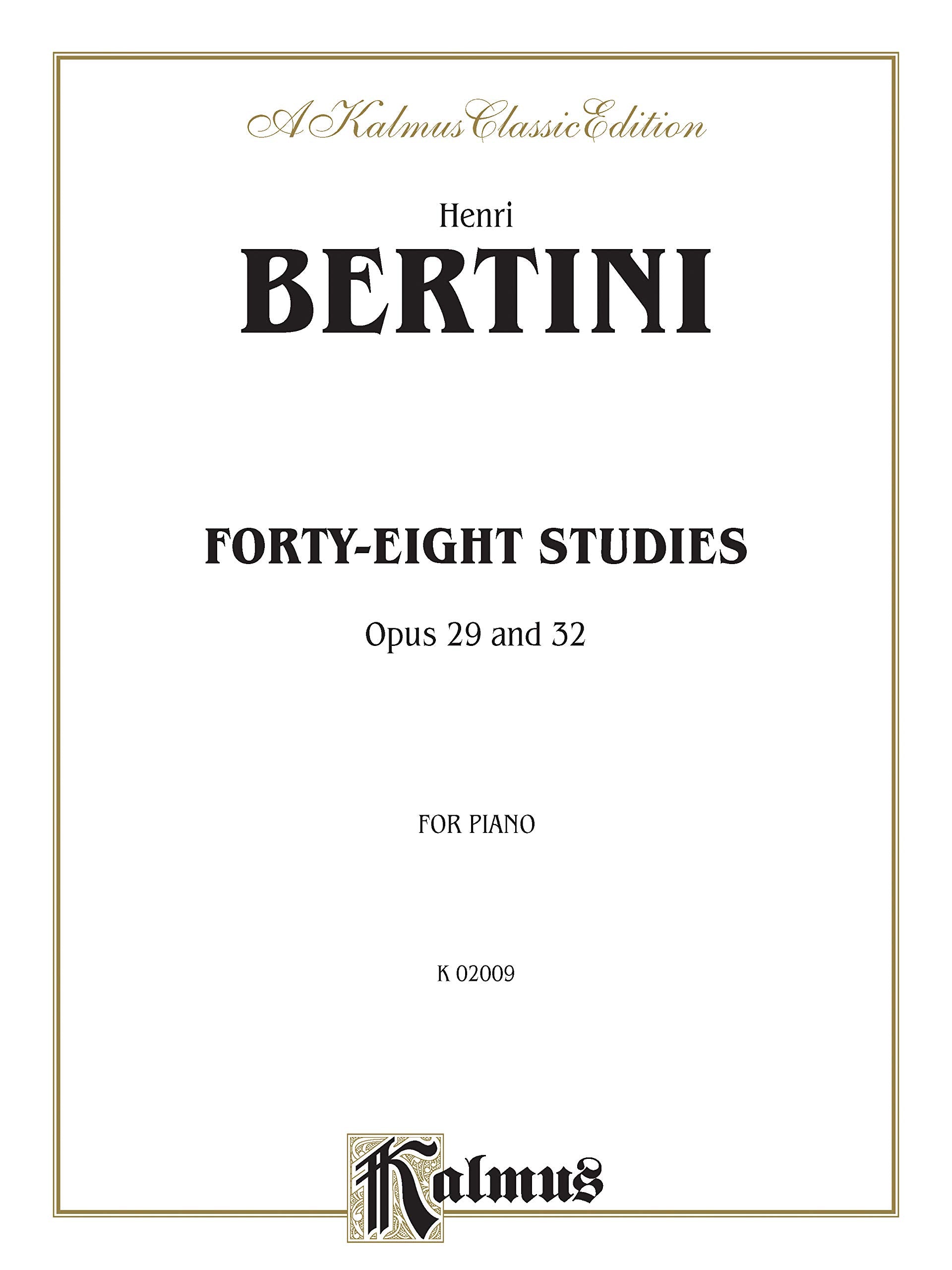 Fortyeight Studies, Op. 29 & 32 (Kalmus Edition),Used