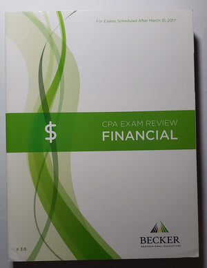 Becker CPA Exam Review: Financial (FAR) 2017 Edition V3.0,Used