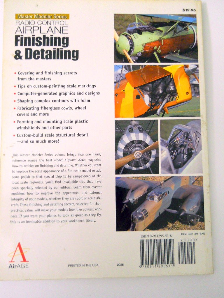 Radio Control Airplane Finishing & Detailing: How To Create An Rc Masterpiece (Master Modeler Series),New