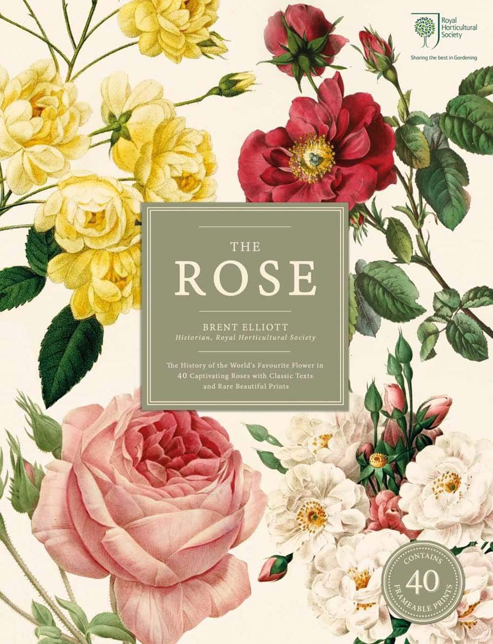 The Rose: The History of the Worlds Favourite Flower in 40 Captivating Roses with Classic Texts and Rare Beautiful Prints'In Sli,New