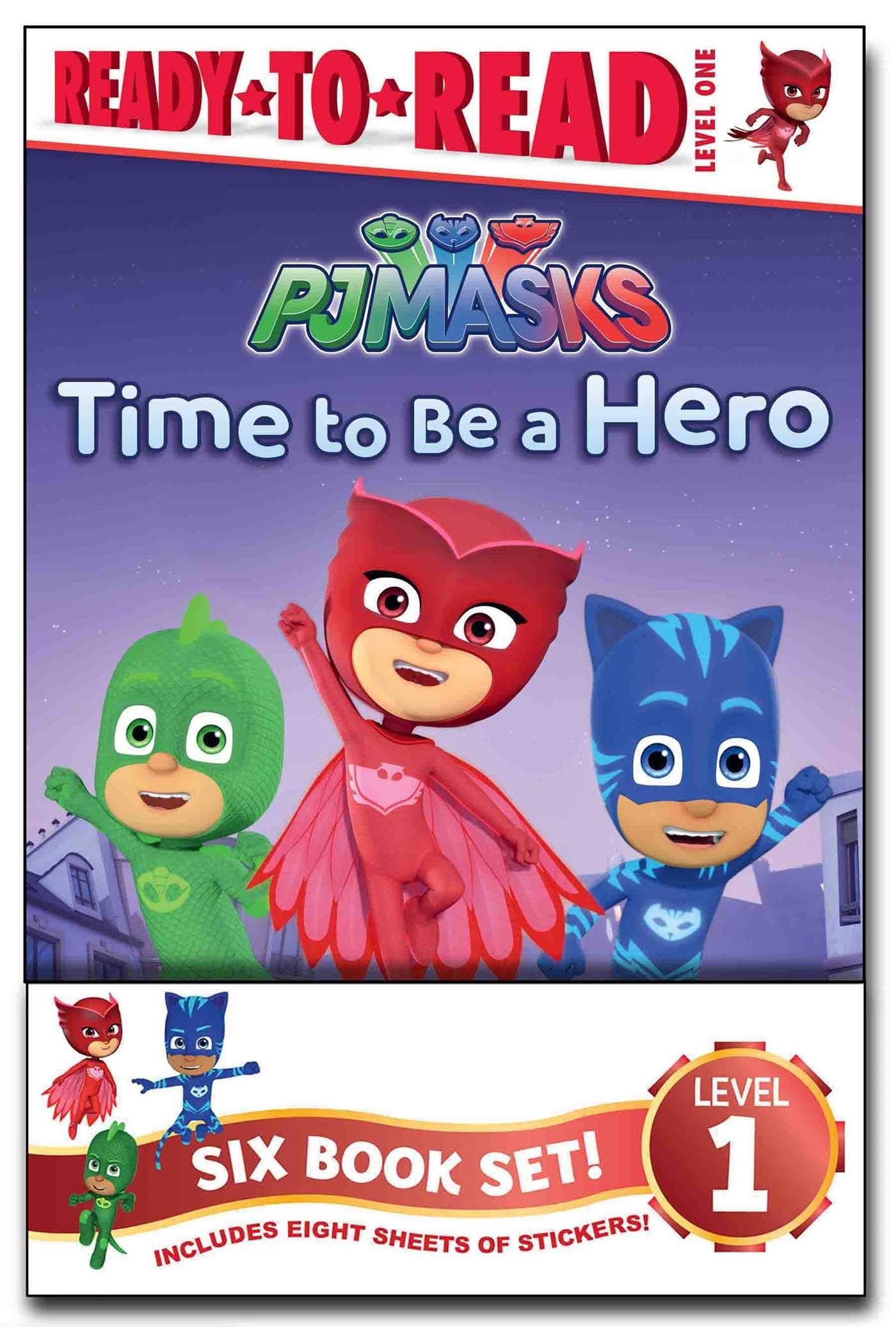 PJ Masks ReadytoRead Value Pack: Time to Be a Hero; PJ Masks Save the Library!; Owlette and the Giving Owl; Gekko Saves the Ci,Used