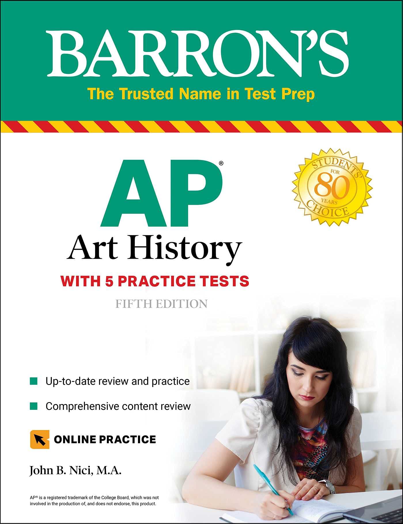 Ap Art History: 5 Practice Tests + Comprehensive Review + Online Practice (Barron'S Ap)