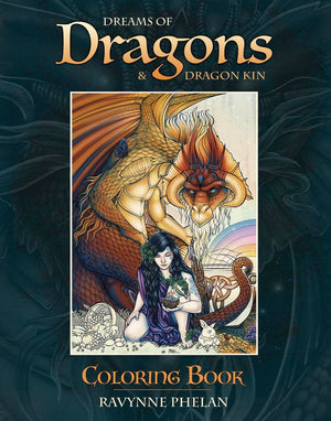 Dreams of Dragons & Dragon Kin Coloring Book,Used