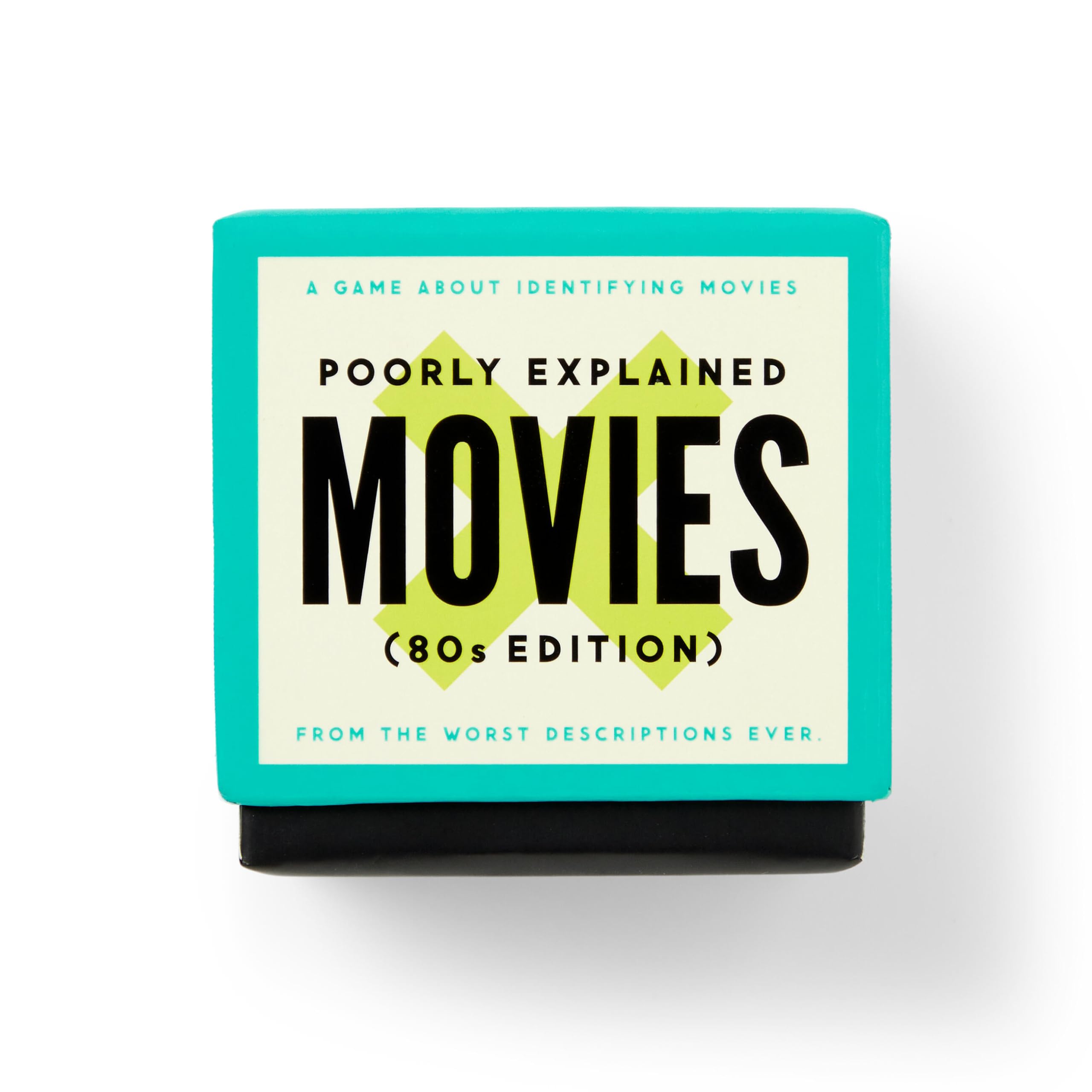 Brass Monkey Poorly Explained Movies  80S Edition Party Game With 125 Cards Featuring Uniquely Terrible Descriptions Of Movies,
