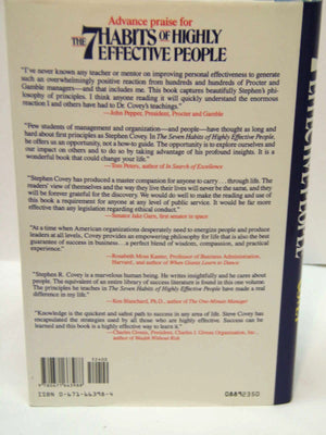 Seven Habits Of Highly Effective People: Restoring The Character Ethic,New