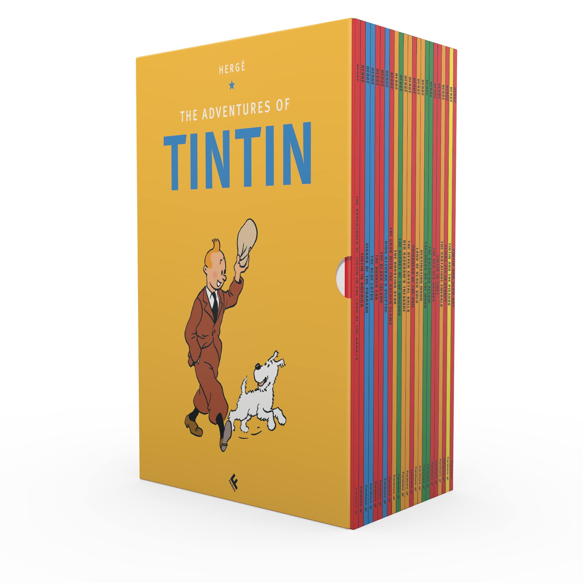Tintin Paperback Boxed Set 23 titles,Used