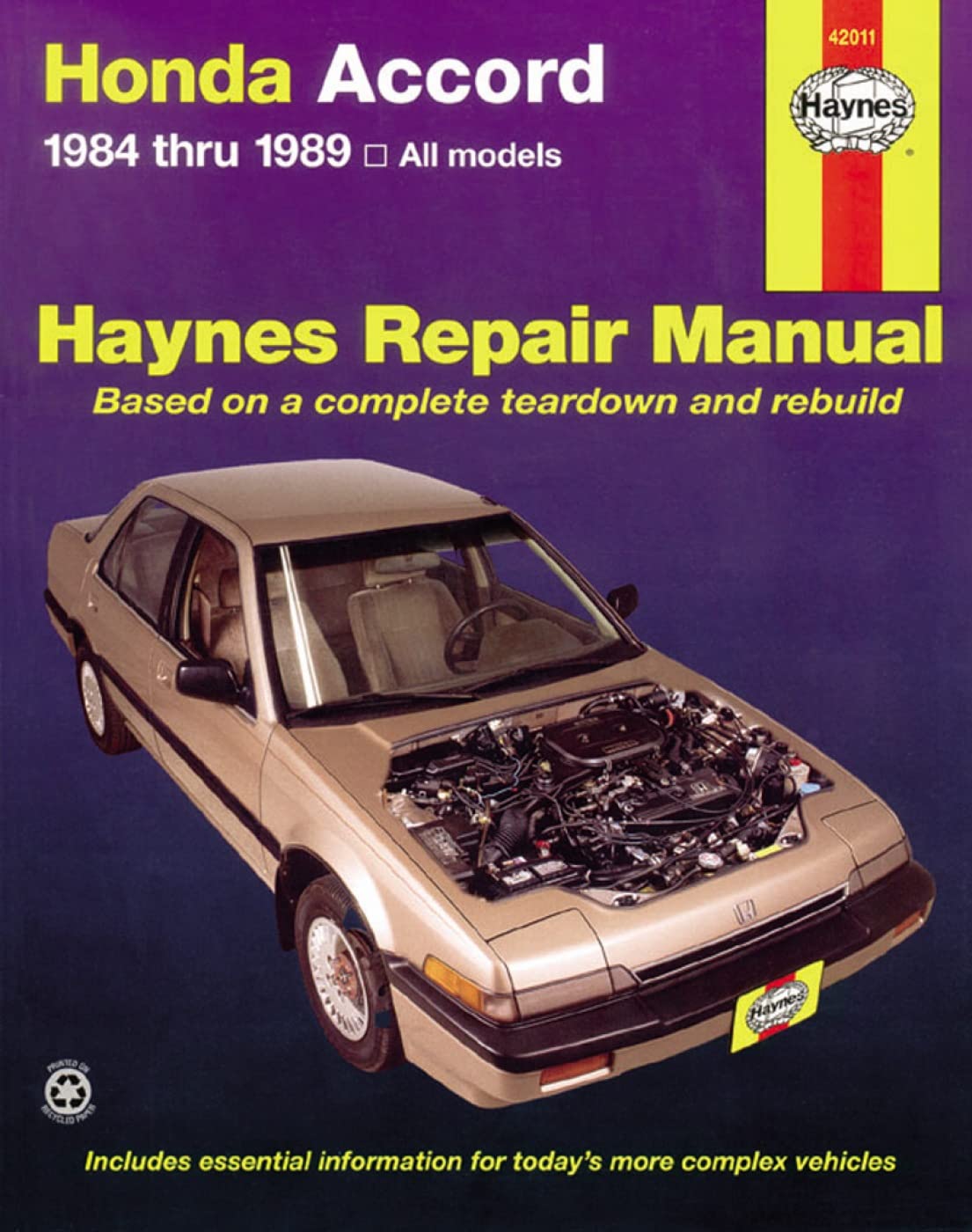 Honda Accord 1984 Thru 1989 All Models (Haynes Repair Manual)