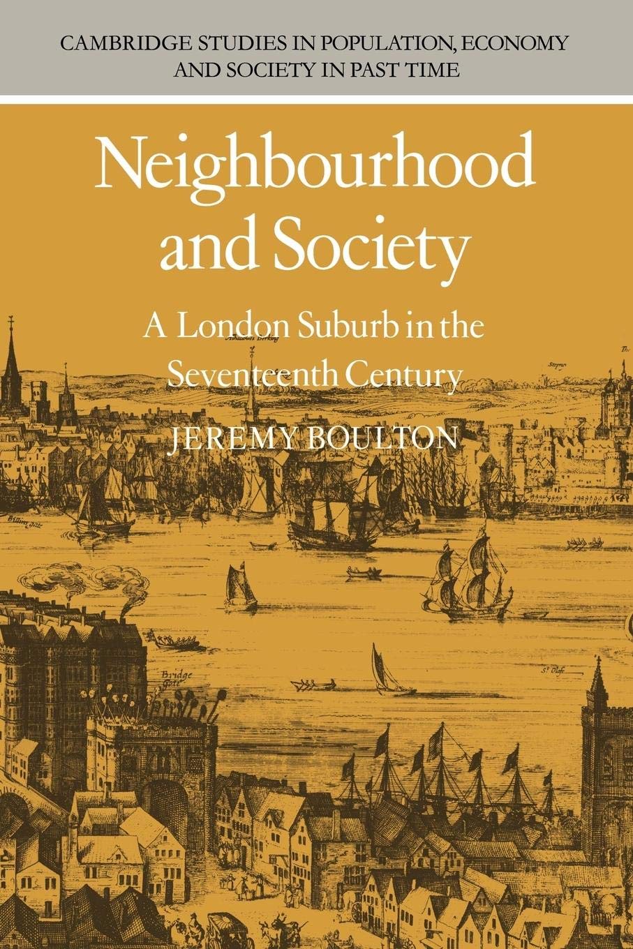 Neighbourhood and Society (Cambridge Studies in Population, Economy and Society in Past Time, Series Number 5),Used