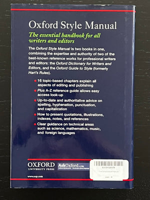 The Oxford Style Manual,Used