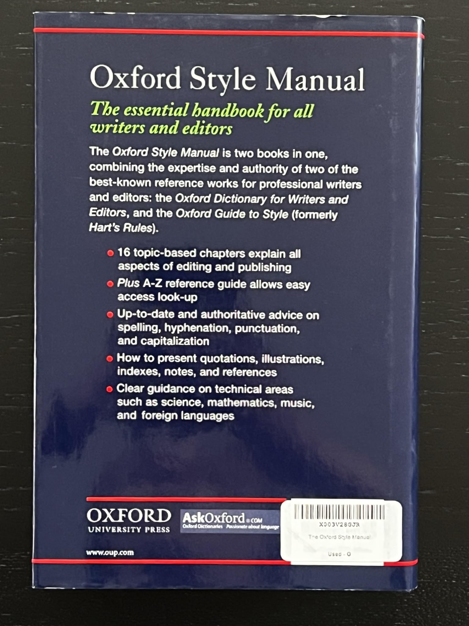 The Oxford Style Manual,New