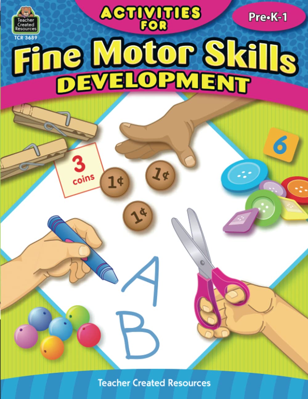 Activities for Fine Motor Skills Development Grades PreK1,Used